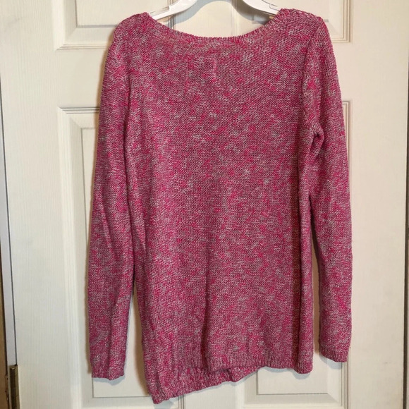 Abercrombie Pink Sweater V-Neck Girls Large - Picture 3 of 3